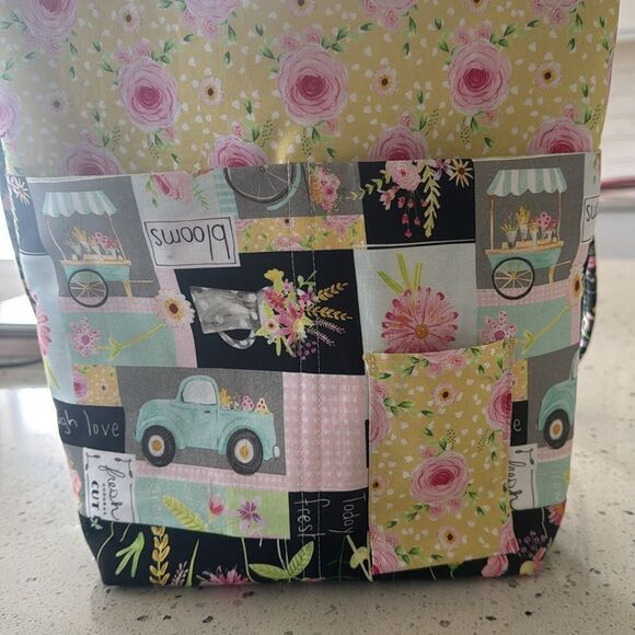 handmade Multicolor Floral Crossbody Bag Shoulder Bag Summer Markets Casual EUC - Picture 13 of 14